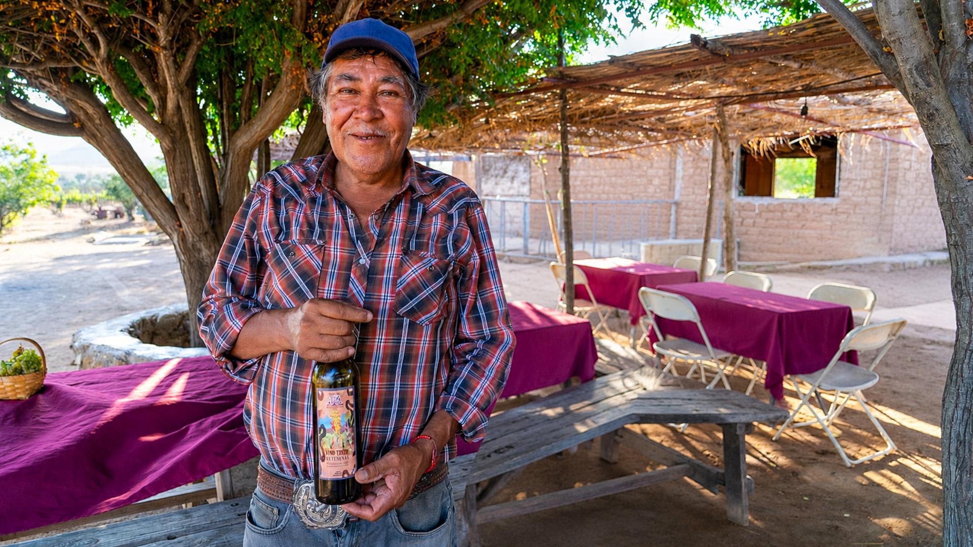 Rito Silva Topete en el Viñedo Kumiay
